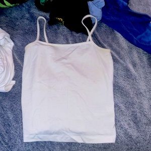 White crop top cami